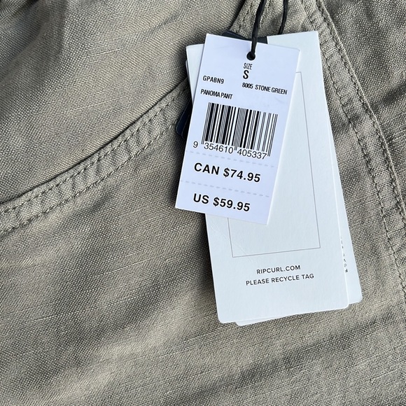 Ripcurl Linen Pants Sz S. Brand New! - Picture 2 of 4